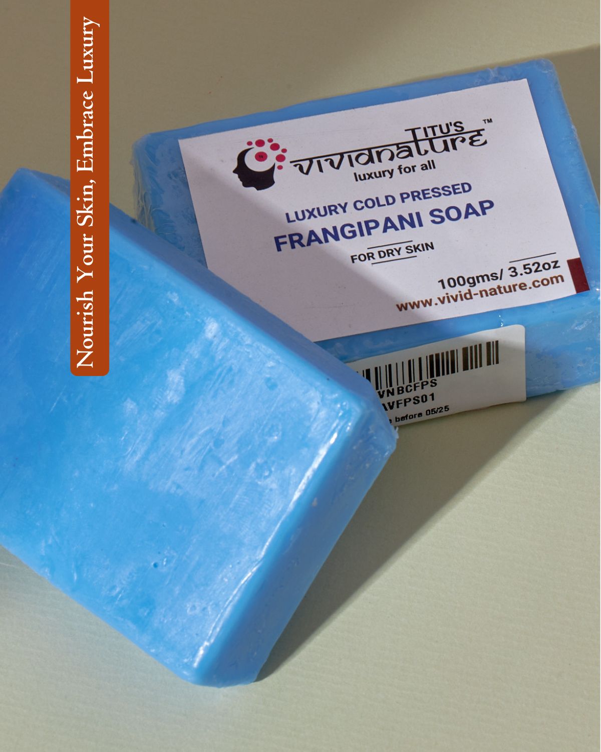 Cold Process Handmade Soap | Soap For Dry Skin | Frangipani soap