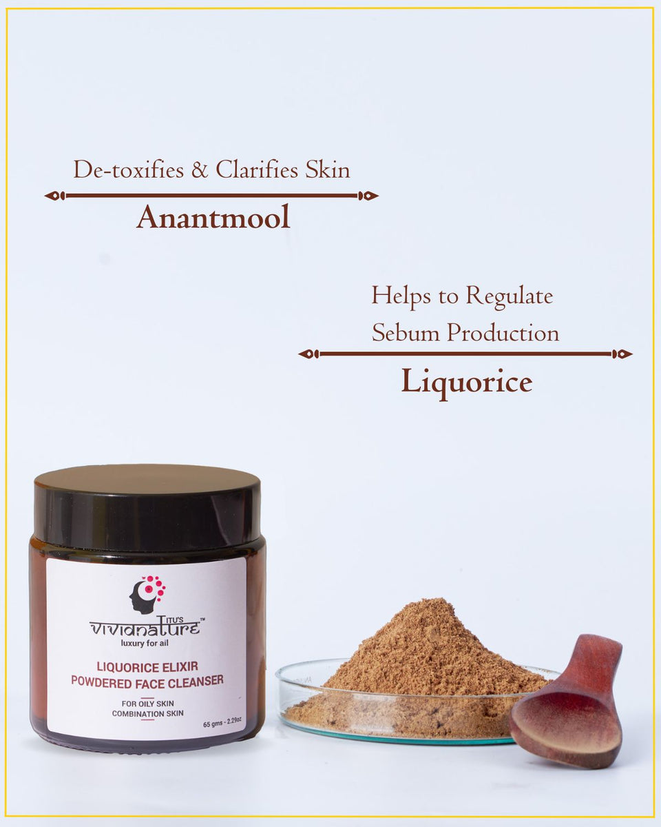 Liquorice Powder Face Cleanser Cleanser for Oily Skin Vivid Nature
