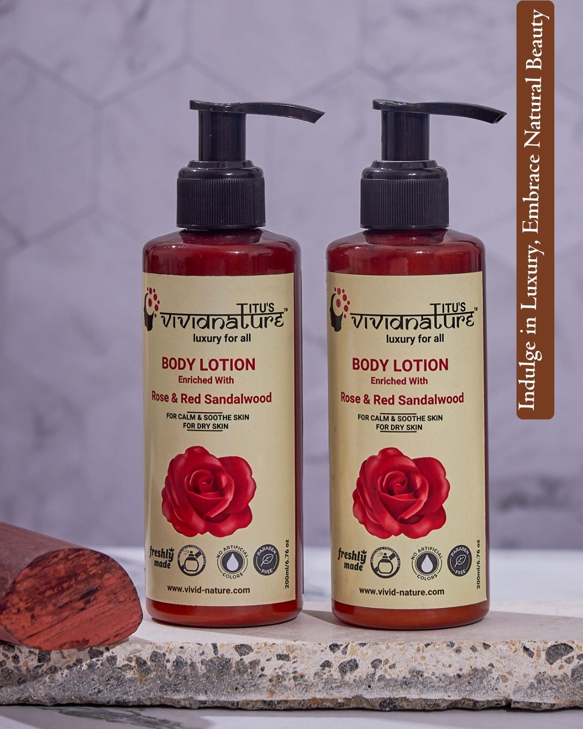 Rose Red Sandalwood | Body Lotion For Dry Skin | Body Lotion Non Sticky