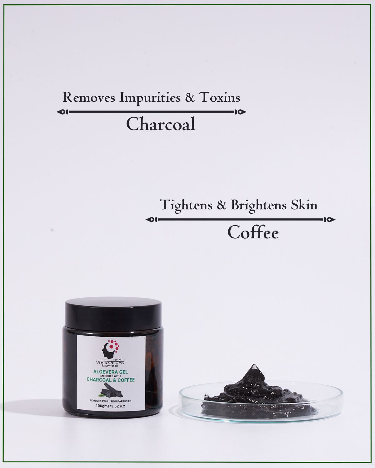 Charcoal Gel | Detoxifying and Brightening Face Gel |