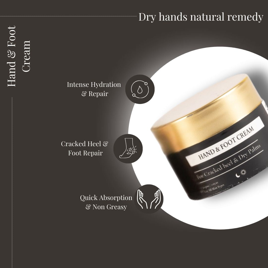 Hand & Foot Cream | Dry hands natural remedy | Cocoa Butter & Rose