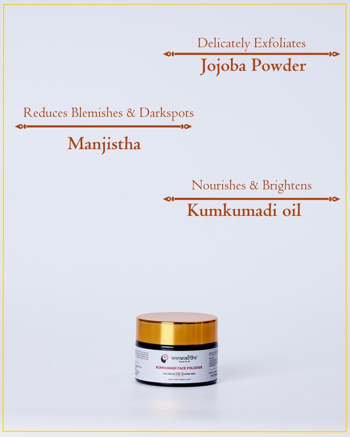 Kumkumadi Face Polisher | Kumkumadi Brightening Face Scrub | Best Face Polishing Cream