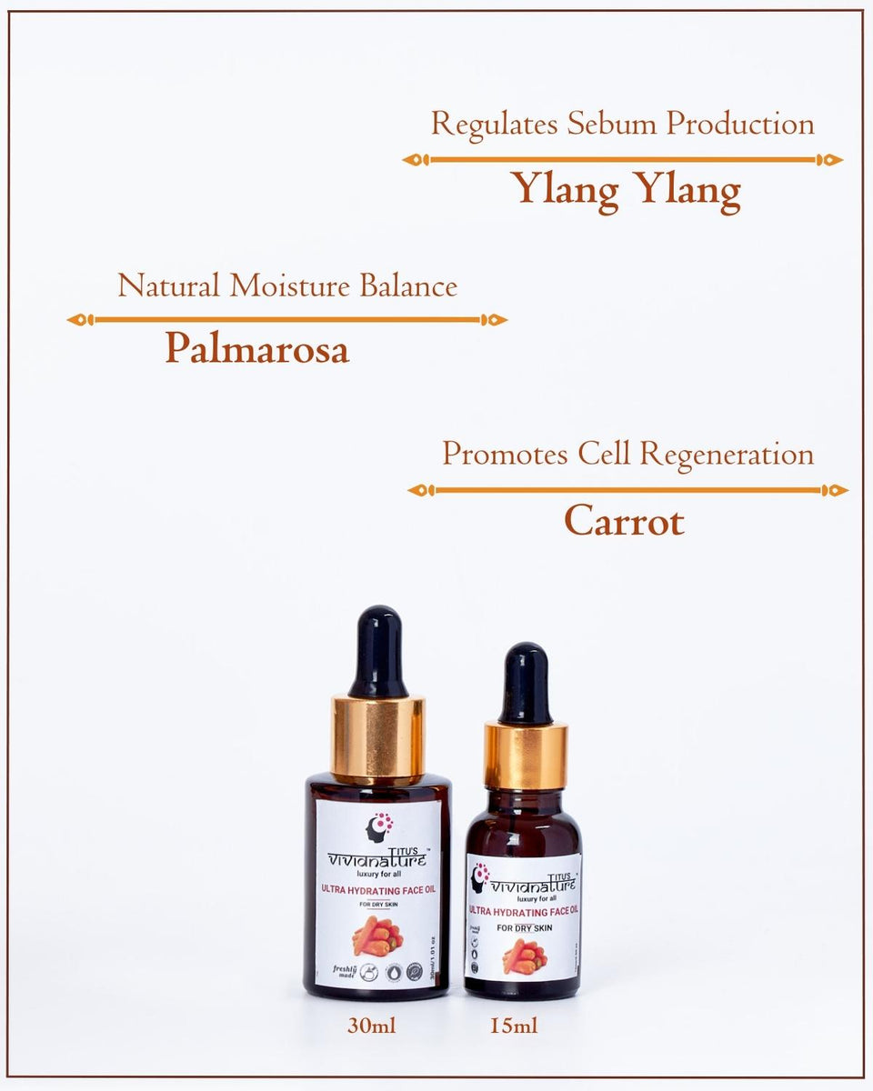 Ultra Hydrating Face Oil For Dry Skin Best Face Oil Organic Vivid Nature
