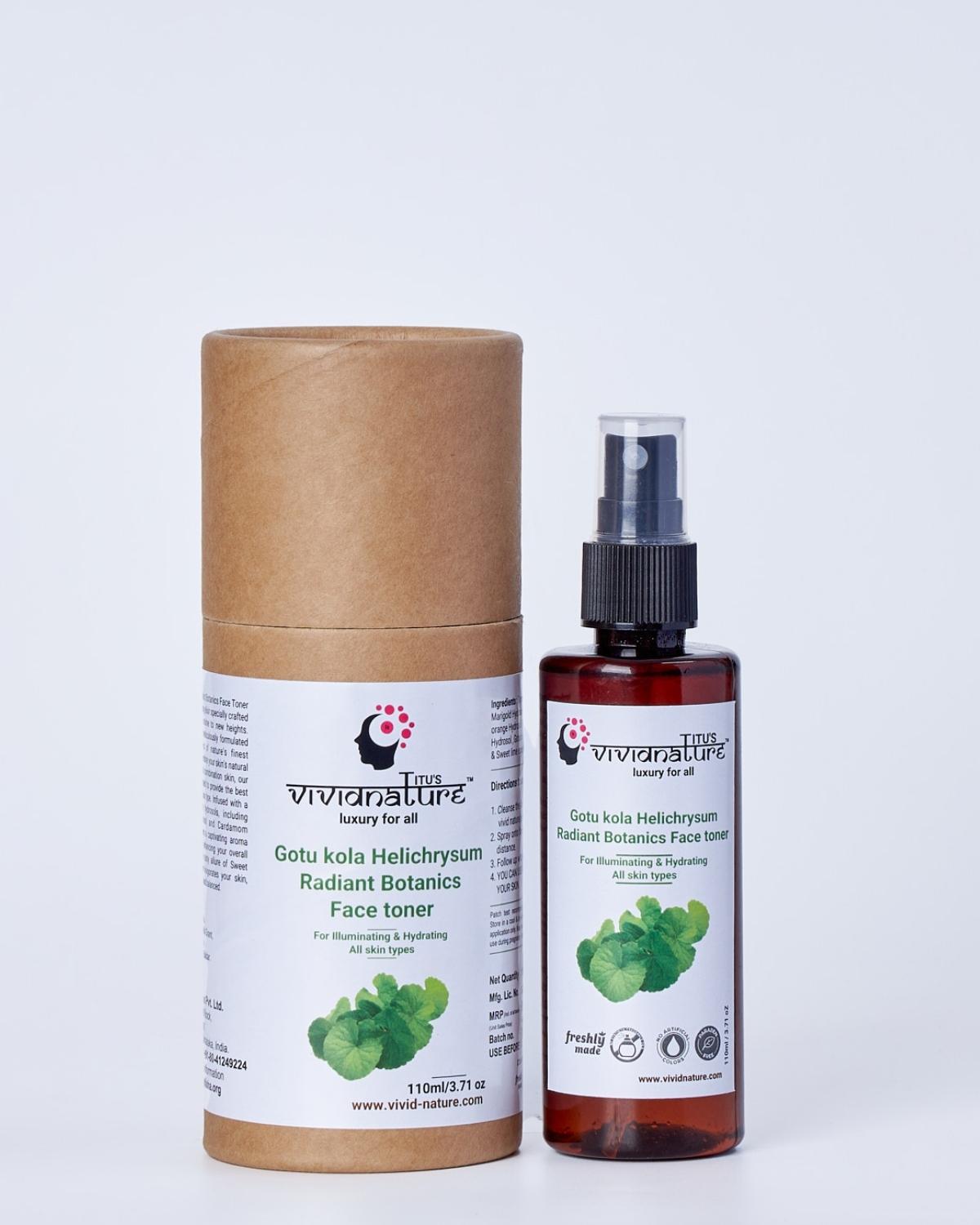 Gotukola Helichrysum Radiant Botanics Face Toner | Face Toner for Oily Skin
