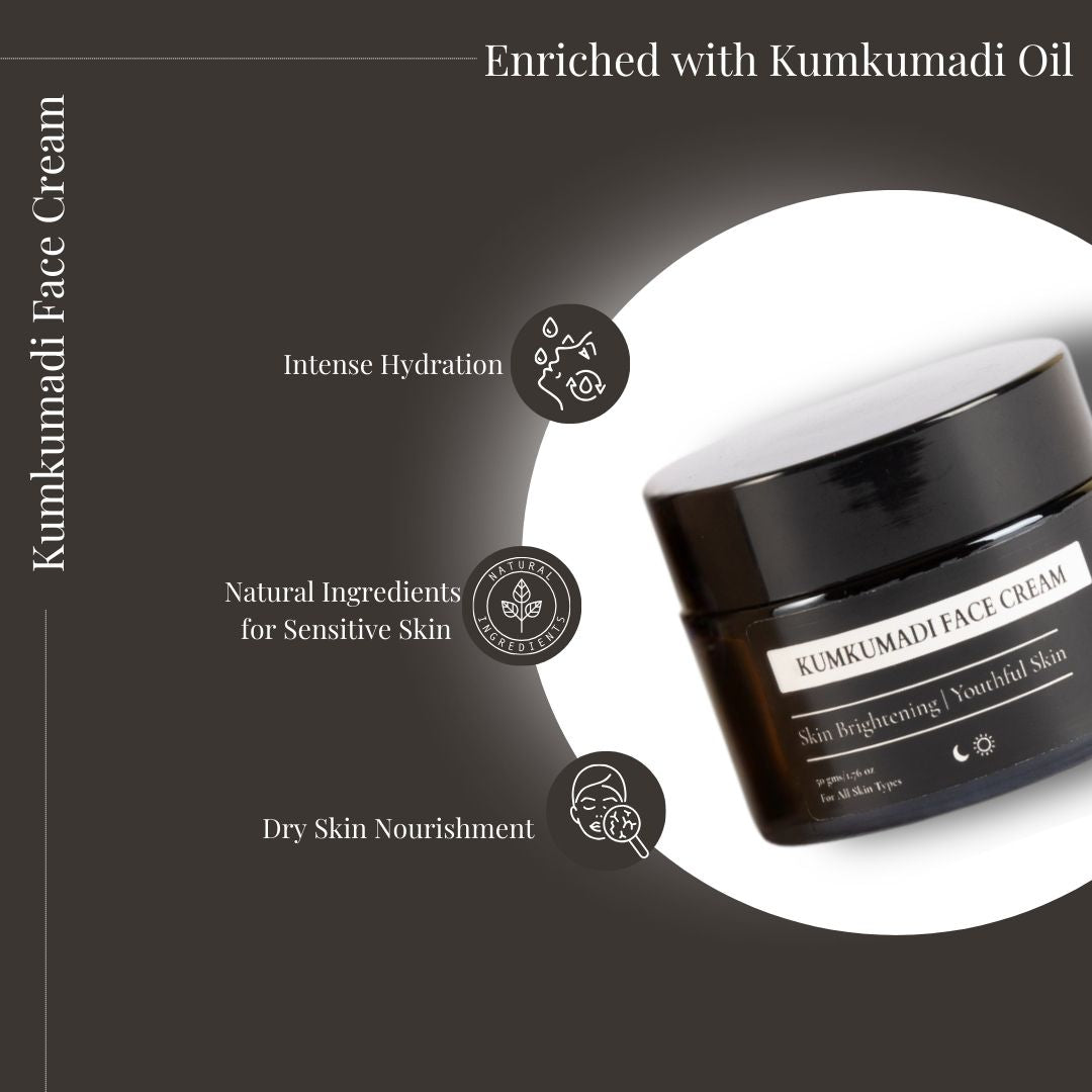 Kumkumadi Face Cream | Skin Brightening | Face Cream Ayurvedic | 50gms