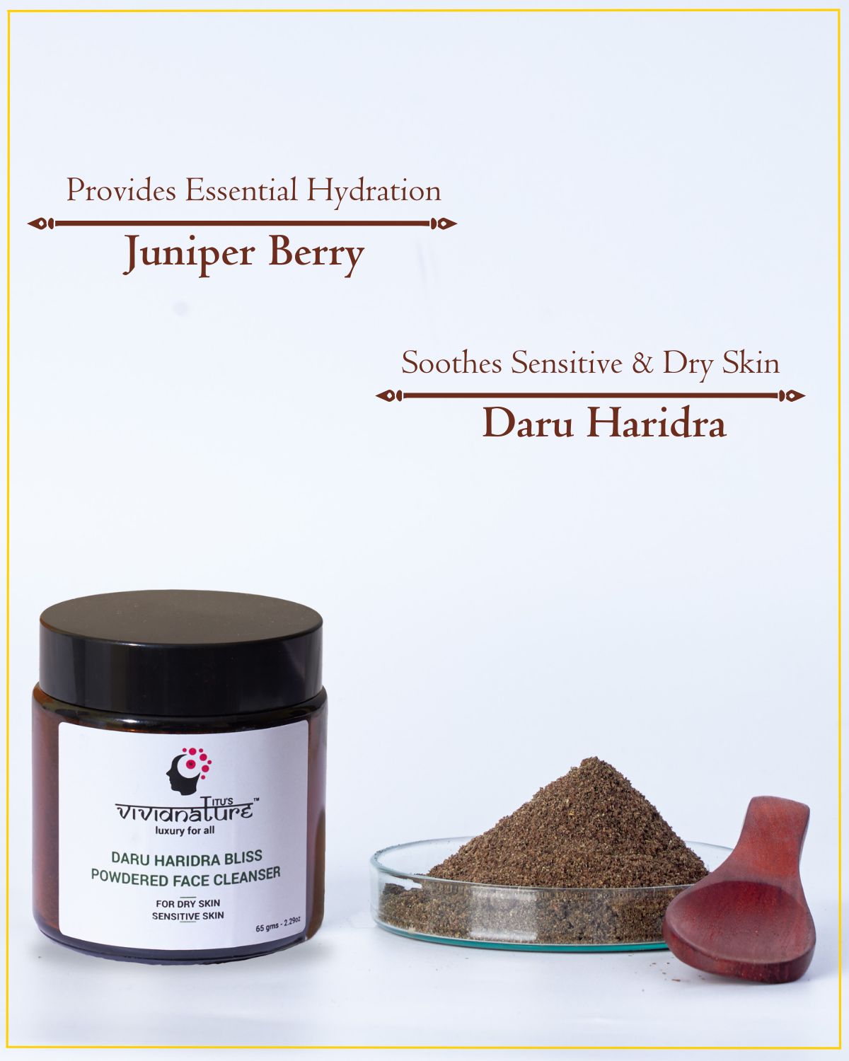 Powder Cleanser for Very Dry Skin | Best Dry Skin Cleanser | Daru haridra Bliss