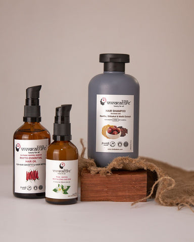 Hair Repair Regimen | Phyto Essential hair oil | Organic Shampoo | Hair Dew