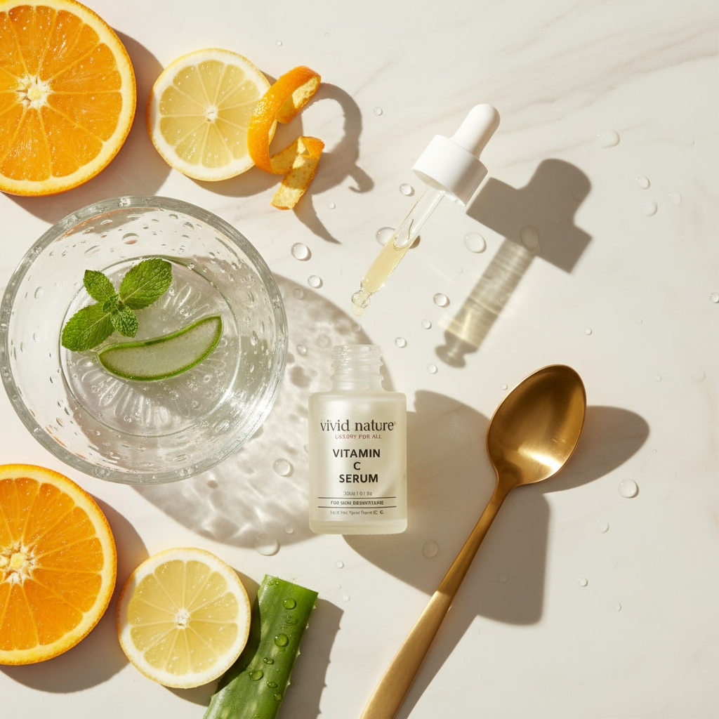 Vitamin C Brightening Serum: Hyaluronic Acid & Niacinamide